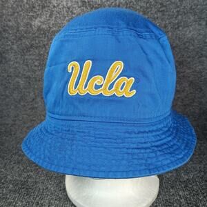 UCLA Bruins Hat Bucket Mens Large Blue Yellow NCAA Basketball Script Nike